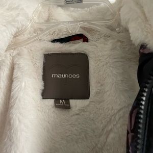 Woman’s Puffer Multicolored Flower Vest